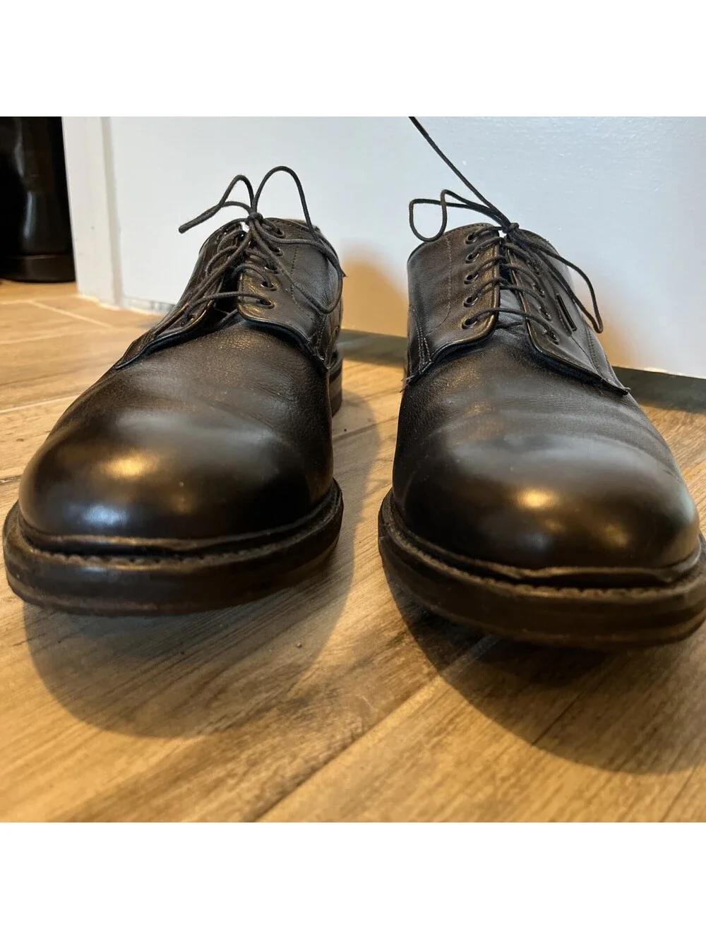 ALLEN EDMONDS CYRUS MENS BLACK DRESS OXFORD SHOES SIZE 12D VGC